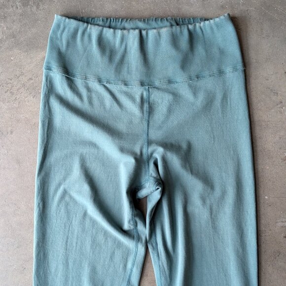 Free People Movement Teal Green High Rise Full Length Leggings large - Picture 2 of 8